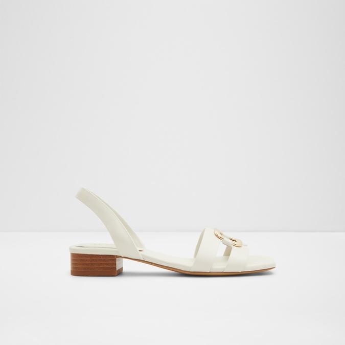 White block heel discount slingback