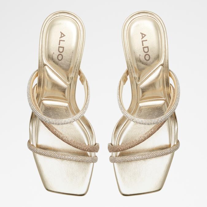 Jewella-In Women's Gold Dress Sandals image number 1