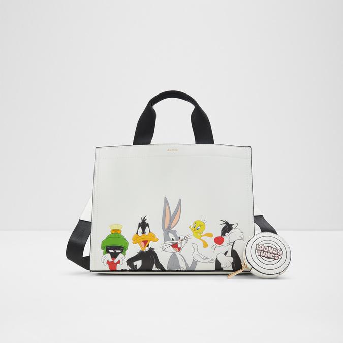 Looneytunestote Women's White Satchel image number 1