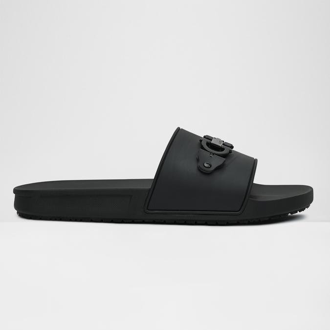 Loungeslide-In Men's Black Strap Sandals