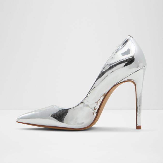 Womens hot sale silver pumps