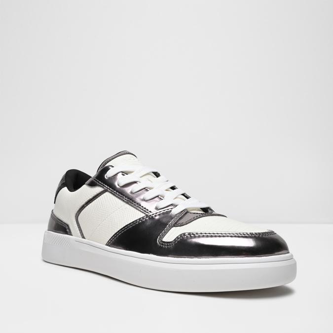 Zethan_Sea-In Men's Silver Low-Top image number 4