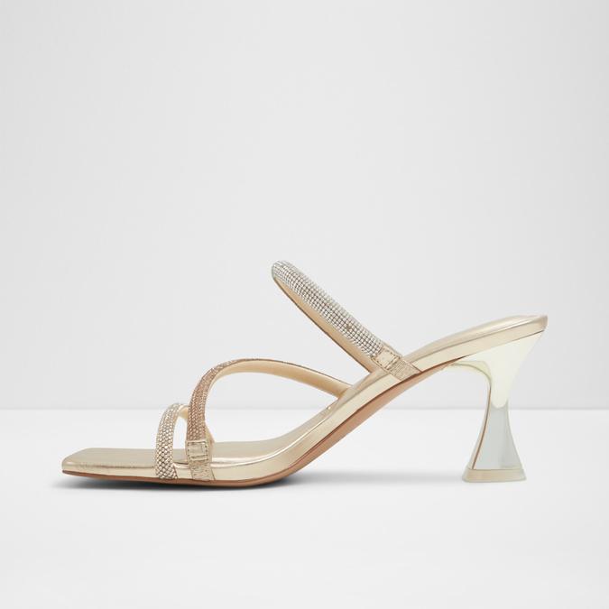 Jewella-In Women's Gold Dress Sandals image number 4