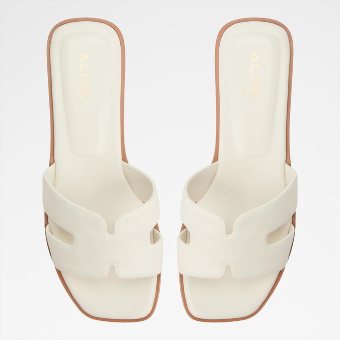 Itsandala-In Women's White Flat Sandals image number 1