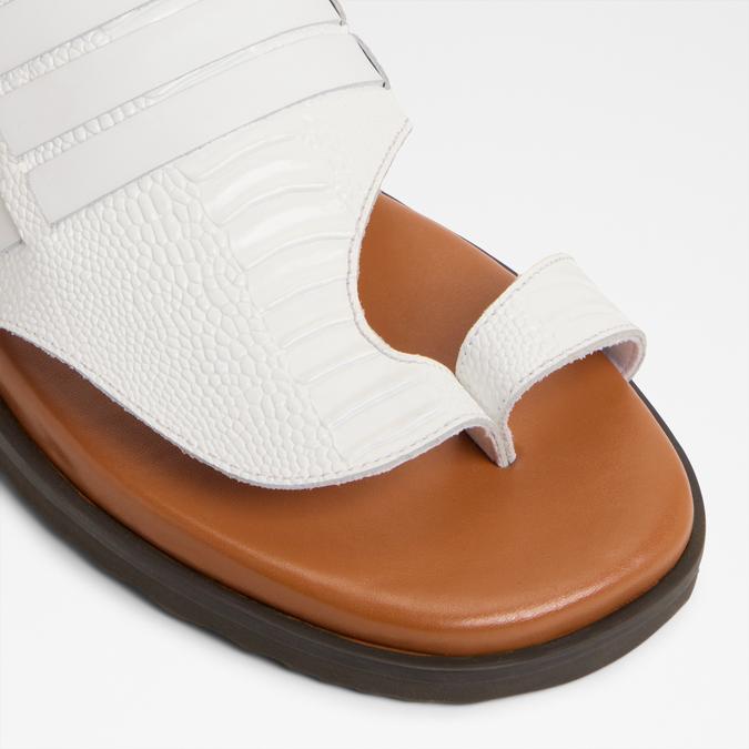 Haorina-In Men's White Strap Sandals image number 5