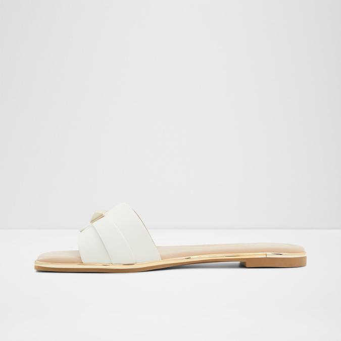 Darine Women's White Flat Sandals image number 3