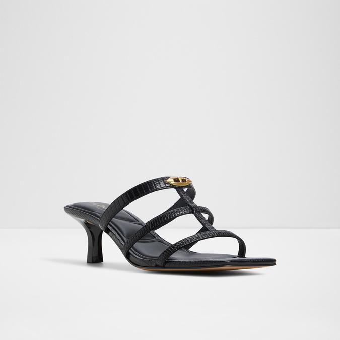 Goldenglow-In Women's Black Dress Sandals image number 4