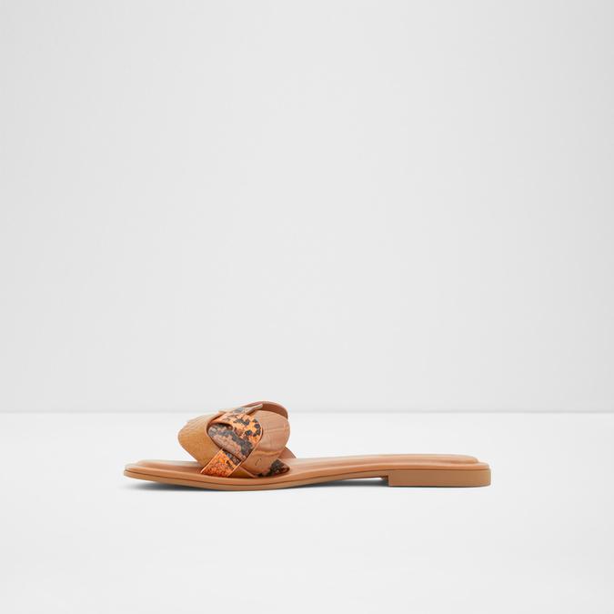 Adwilaviel Women's Brown Multi Flat Sandals image number 3