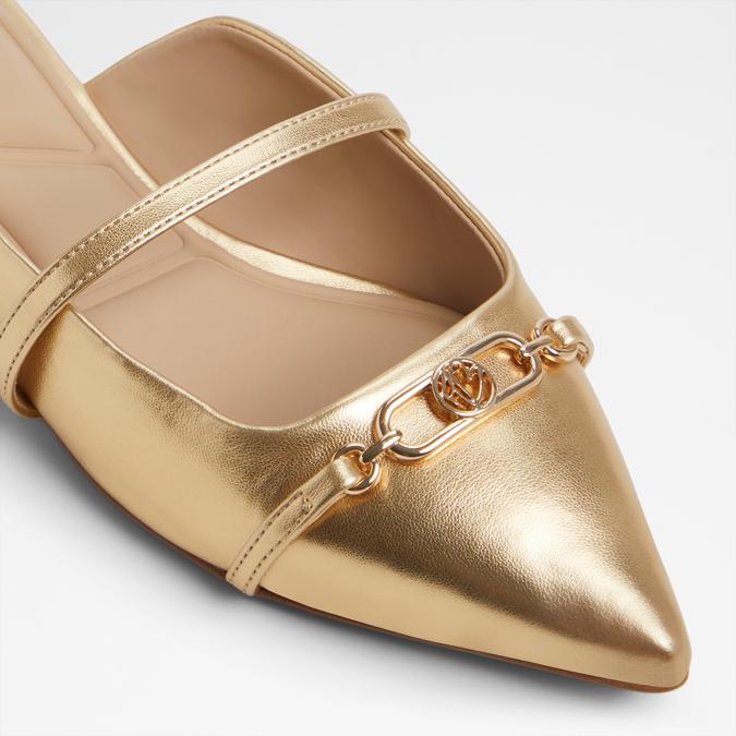 Marylune Women's Gold Ballerinas image number 5