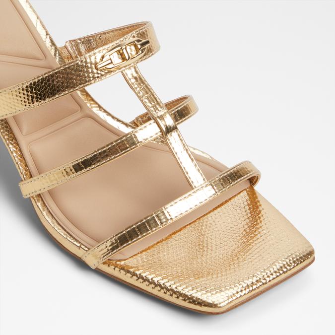 Goldenglow-In Women's Gold Dress Sandals image number 5