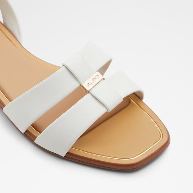 SheSole White Flat Sandals for Women T Strap Pearls Beach Wedding Shoes -  Walmart.com