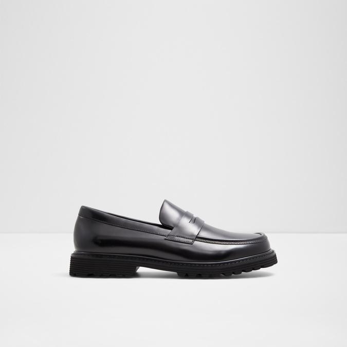 Skyley Men's Black Loafers image number 0