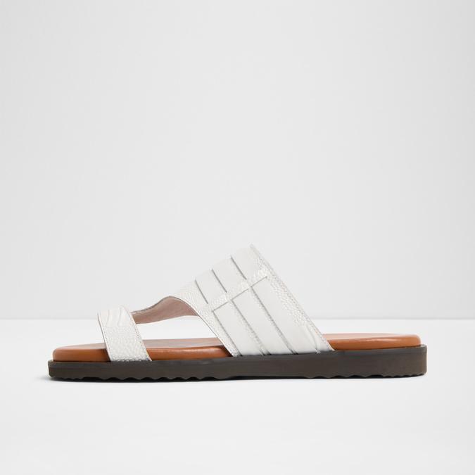 Haorina-In Men's White Strap Sandals image number 3