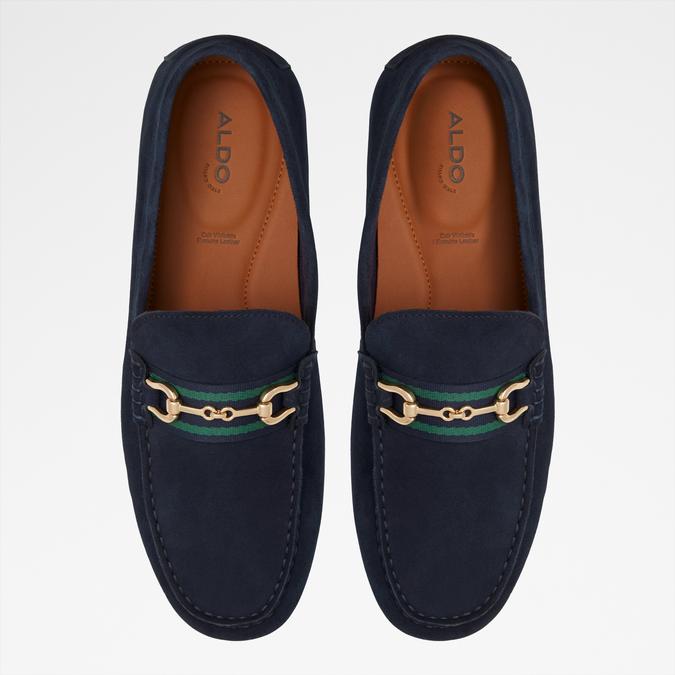 Spanner Men's Navy Moccasins