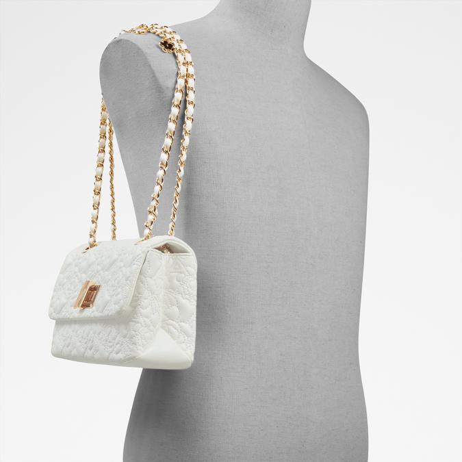 Buy CHAIN STRAP OFF-WHITE PU SHOULDER BAG for Women Online in India