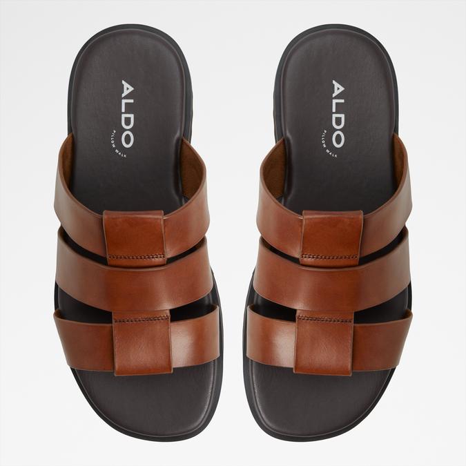 Light-In Men's Cognac Strap Sandals