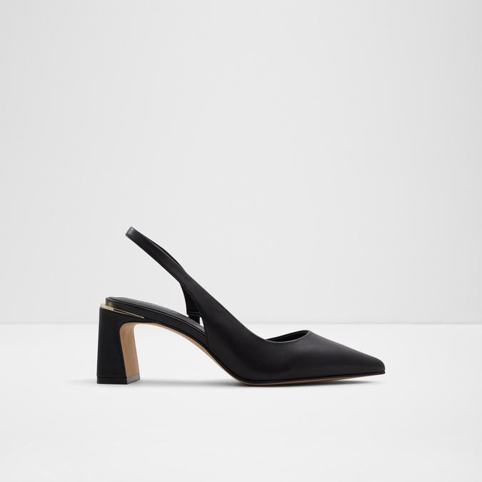 London Rebel embellished pointed heeled shoes in black satin | ASOS