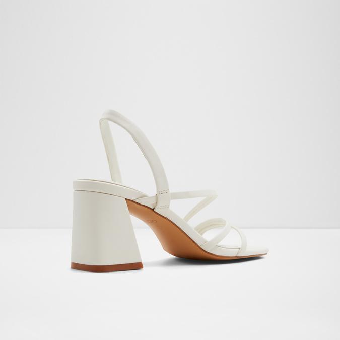 Atlanticus Women's White Block Heel Sandals image number 2