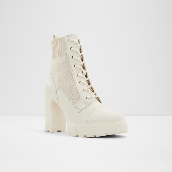 Rebel Women's White Ankle Boots image number 4