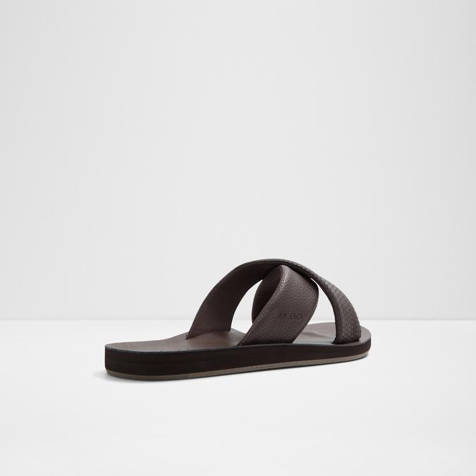 Stmock Men's Brown Cross Strap Sandals image number 2