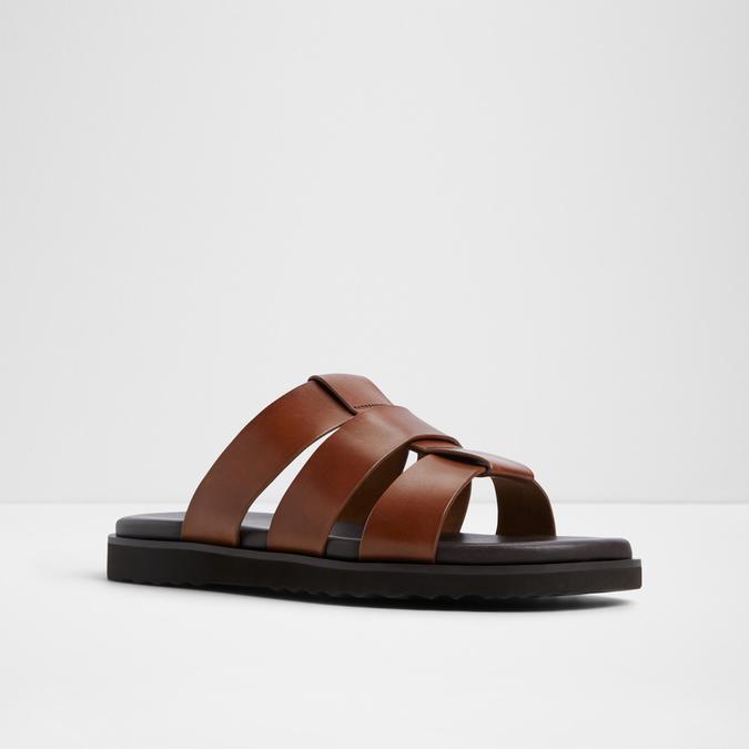 Light-In Men's Cognac Strap Sandals image number 4