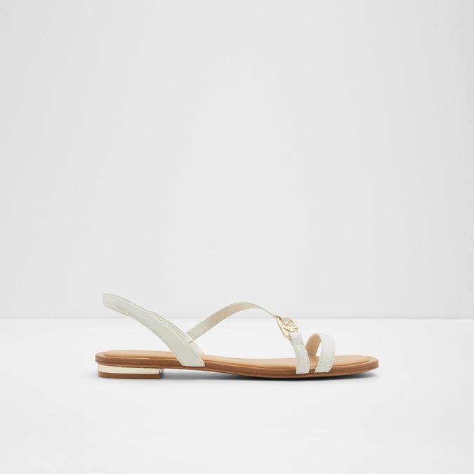 Amsale Women's White Flat Sandals image number 0