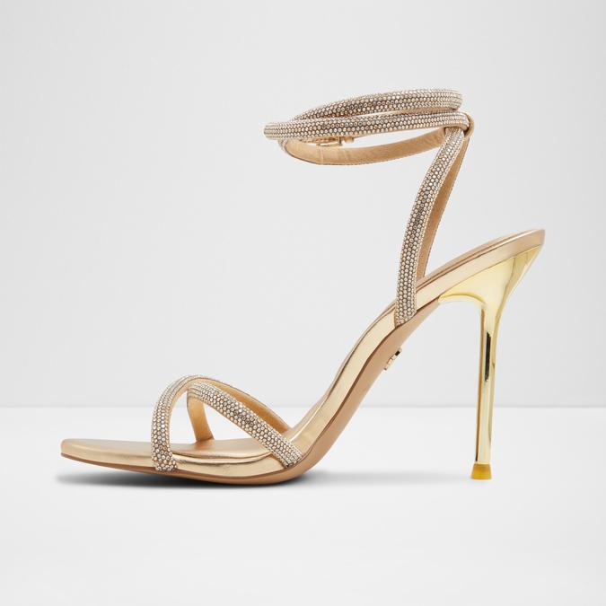 Manaelden-In Women's Gold Dress Sandals image number 5