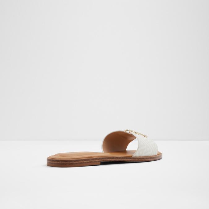 Damiana Women's White Flat Sandals image number 2