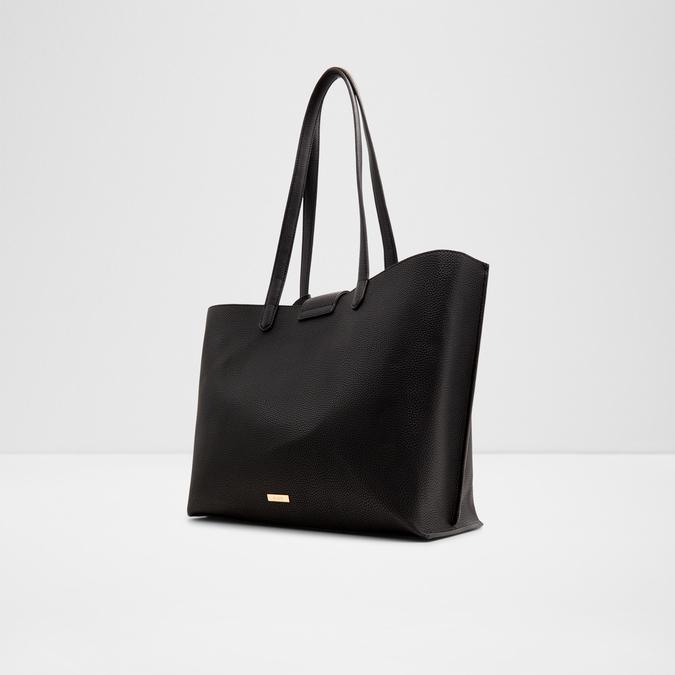 Mango Black Faux-Leather Tote Shopper Bag Purse Very Clean SHIPS FAST | eBay