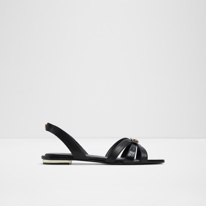 Marassita-In Women's Black Flat Sandals image number 0