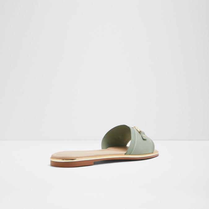 Alamassi Women's Green Flat Sandals image number 2