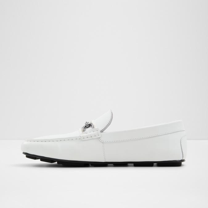 Spanner Men's White Moccasins image number 3