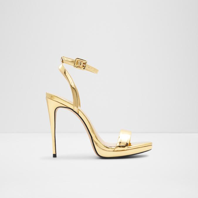 Buy Inc.5 Women Black & Gold Toned Strappy Stilettos - Heels for Women  1213935 | Myntra