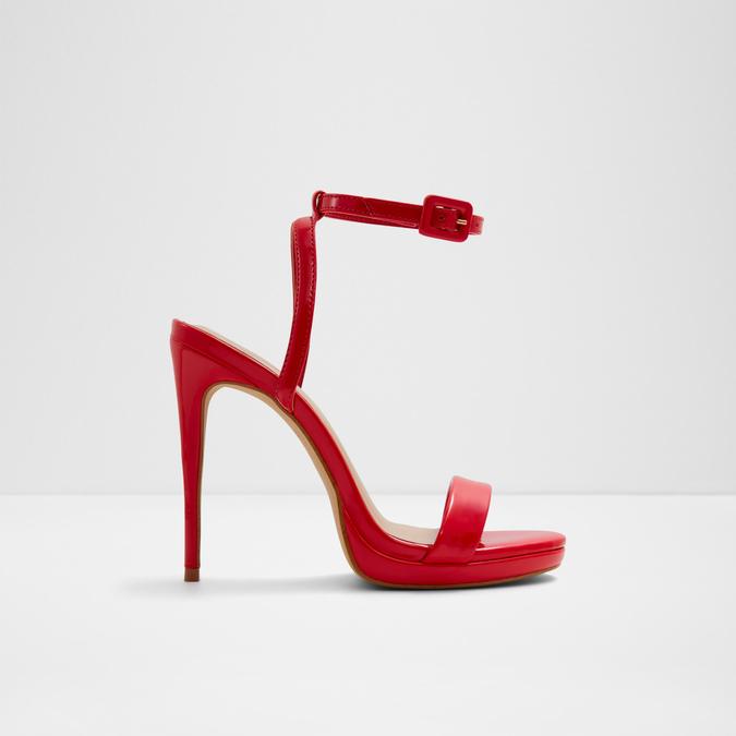 Red strappy best sale heels near me