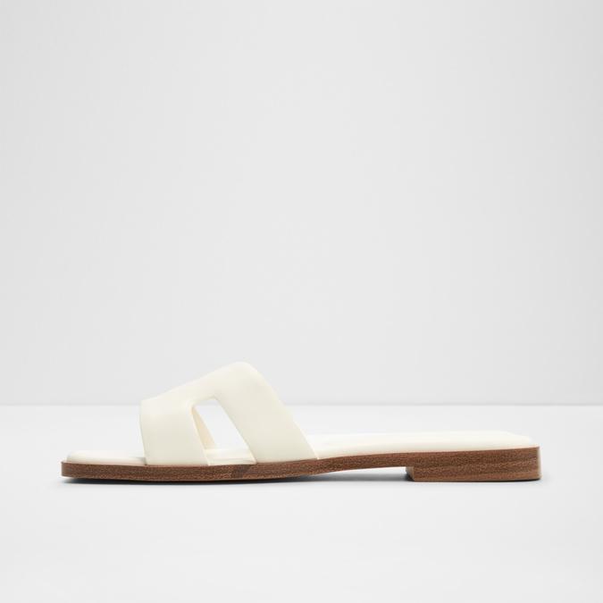 Itsandala-In Women's White Flat Sandals image number 3