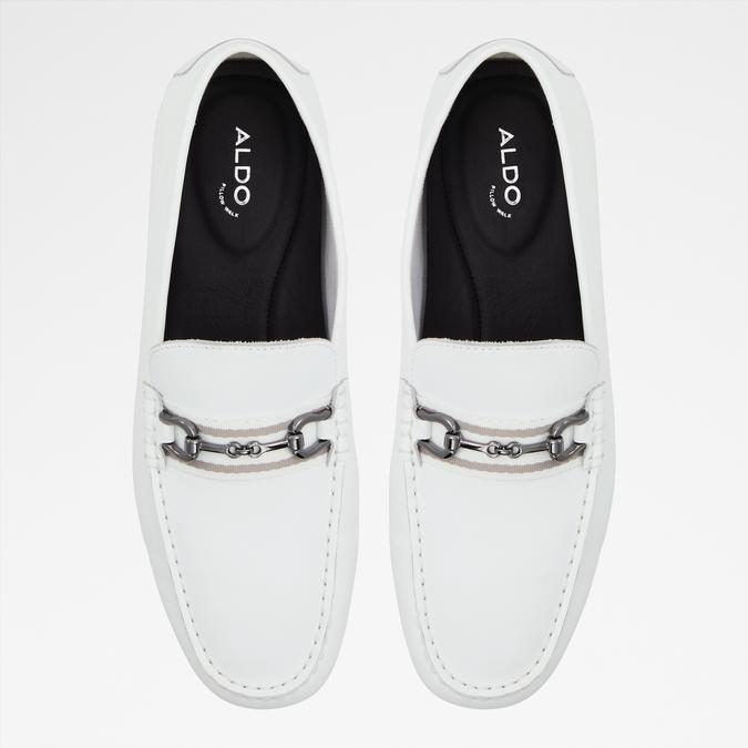 Spanner Men's White Moccasins image number 1