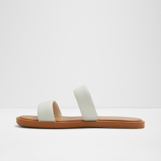 Krios-In Women's White Flat Sandals image number 3