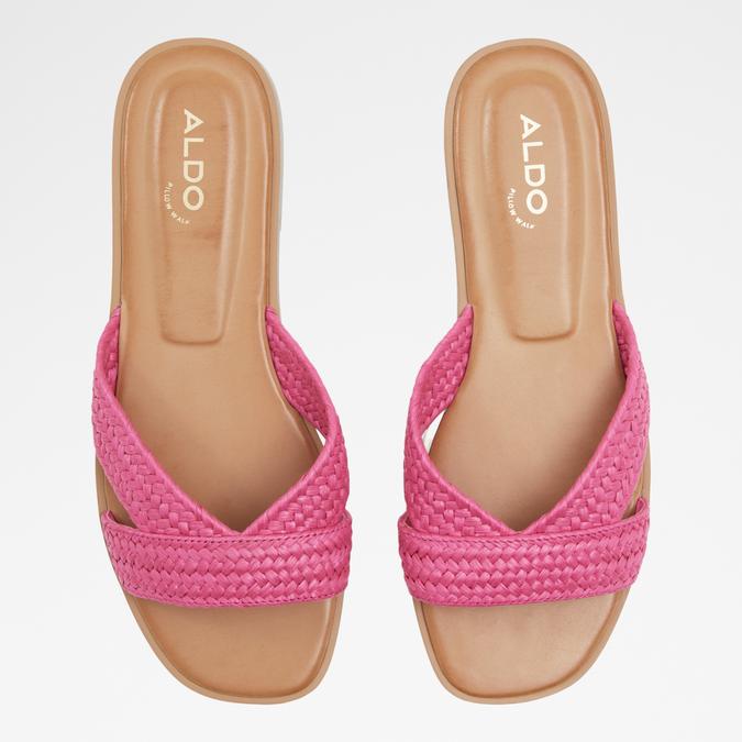 Caria Women's Pink Flat Sandals image number 1