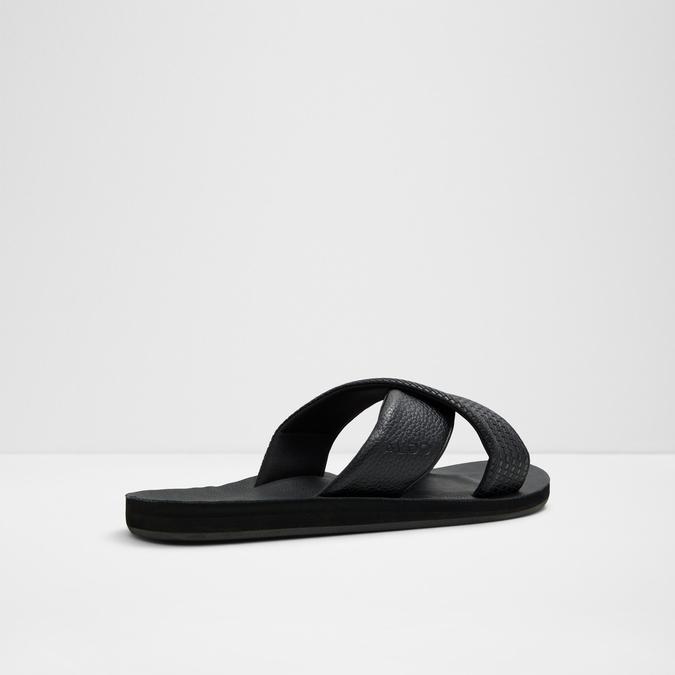 Stmock-In Men's Black Strap Sandals image number 2