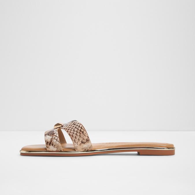 Kharine-In Women's Brown Flat Sandals image number 3