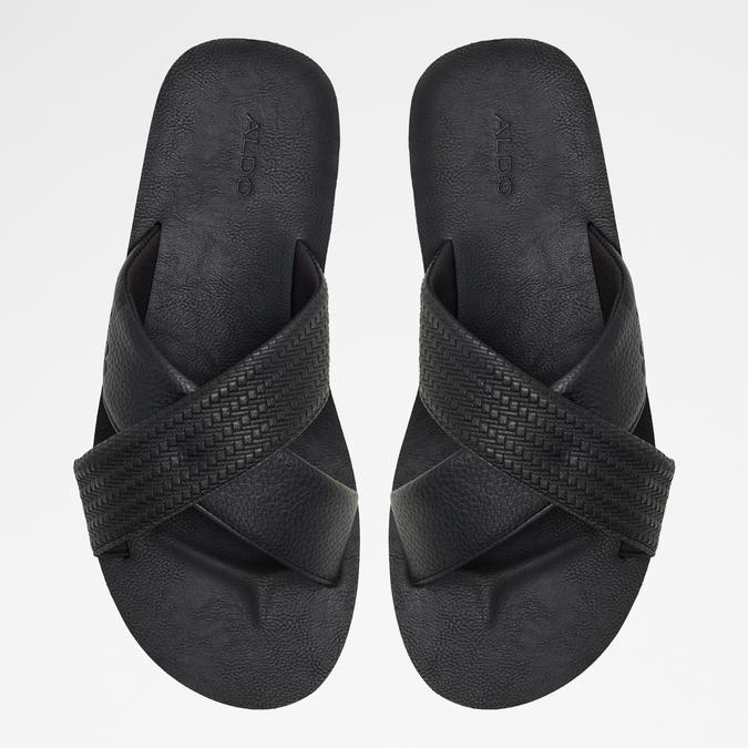 Stmock-In Men's Black Strap Sandals image number 1