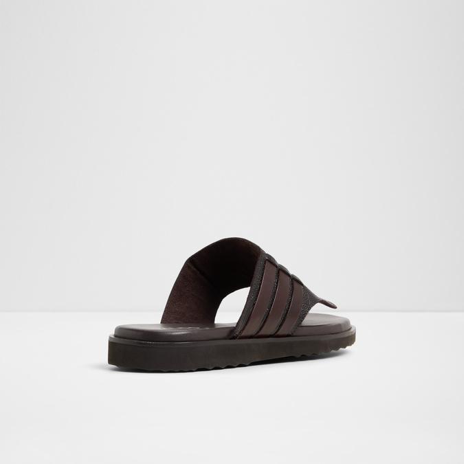 Haorina-In Men's Brown Strap Sandals image number 2