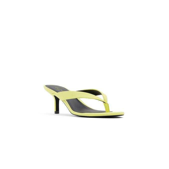 Canary Yellow Sandals - Patent Vegan Leather Sandals - Sandals - Lulus