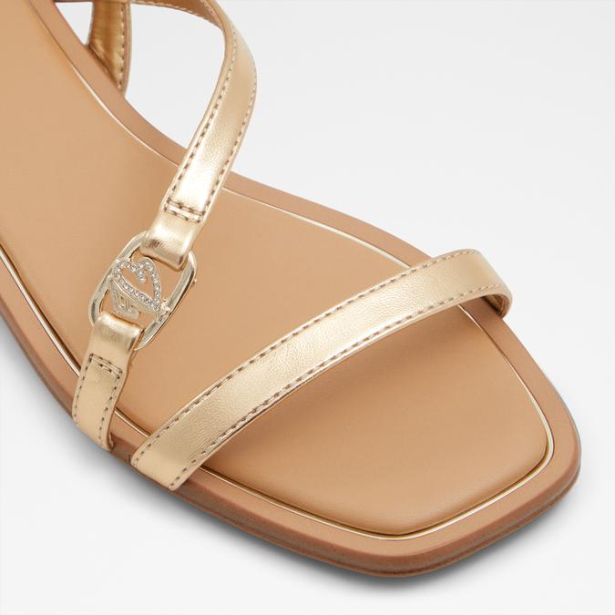 Amsale Women's Gold Flat Sandals image number 5