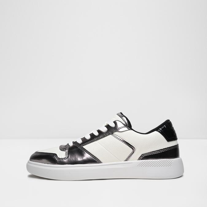 Zethan_Sea-In Men's Silver Low-Top image number 3