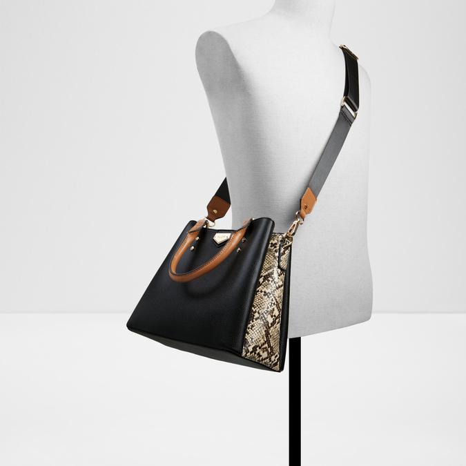 Caraever Women's Black Satchel image number 3