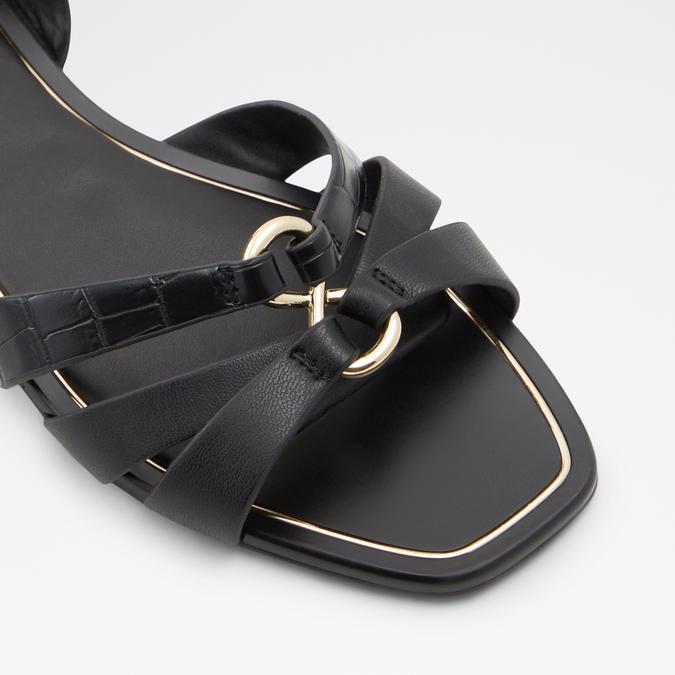 Marassi Women's Black Flat Sandals image number 5