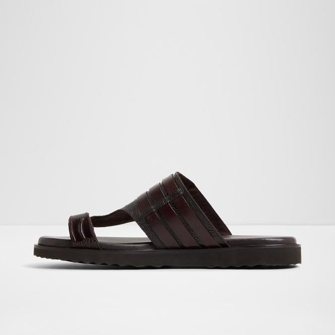 Haorina-In Men's Brown Strap Sandals image number 3