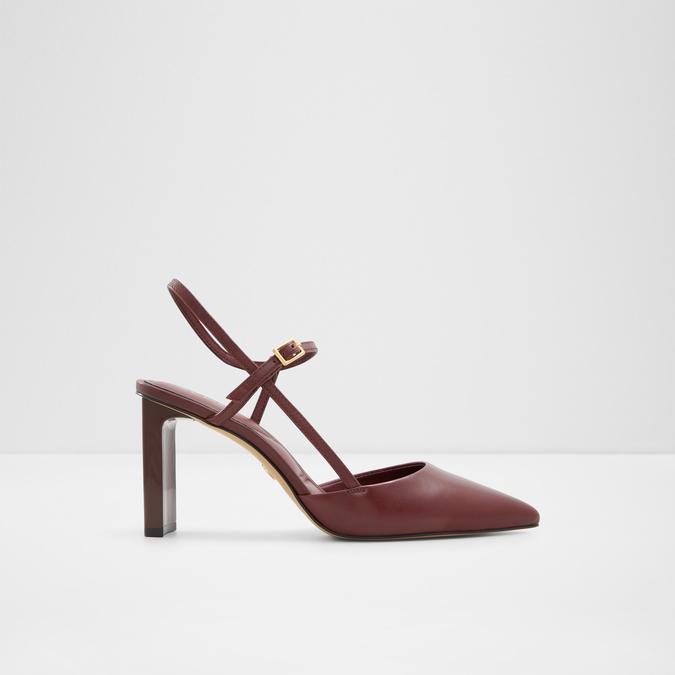 Darabriver Women's Maroon Block Heel Shoes image number 2