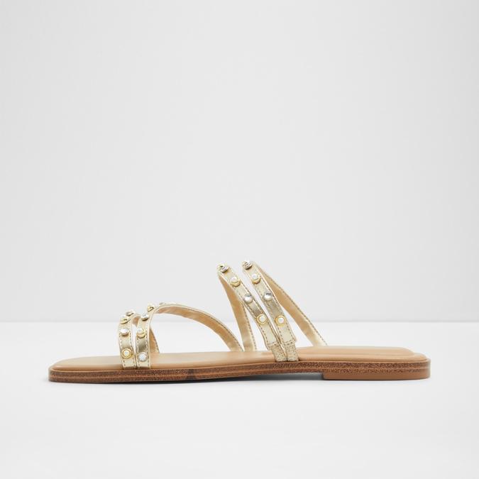 Triton Women's Gold Flat Sandals image number 3